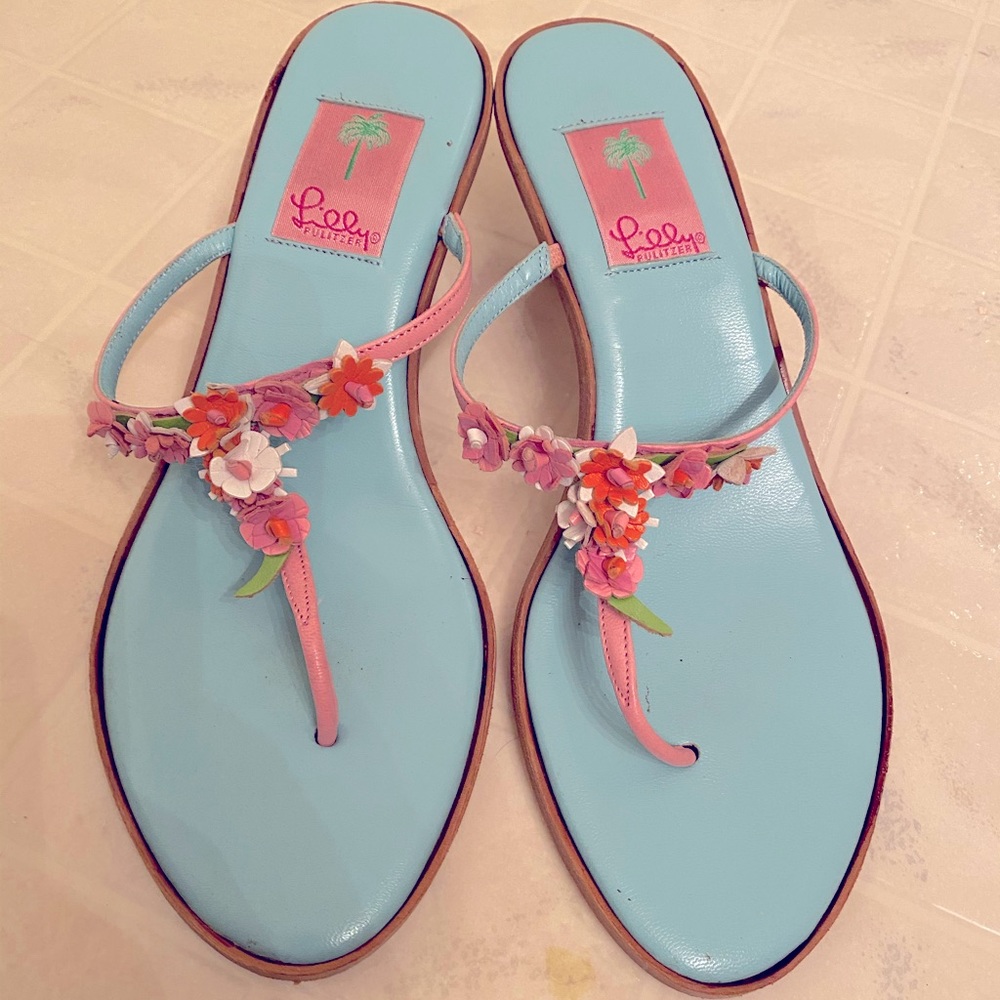 Vintage Lilly Pulitzer high heel sandal